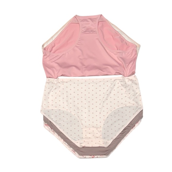 LAURA ASHLEY 5 Pack Floral Stripes Soft Comfy Stretch Briefs Panties NWT 1X - Picture 8 of 14